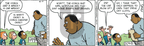 Cleats - Monday April 11, 2005 Comic Strip
