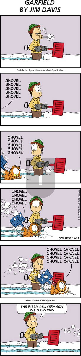 Garfield on Sunday January 29, 2017 Comic Strip