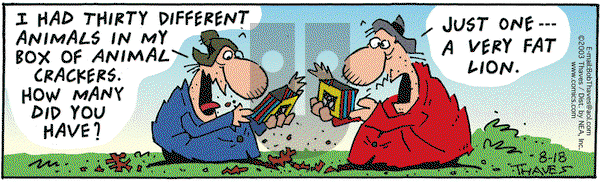 Frank and Ernest on Monday August 18, 2003 Comic Strip