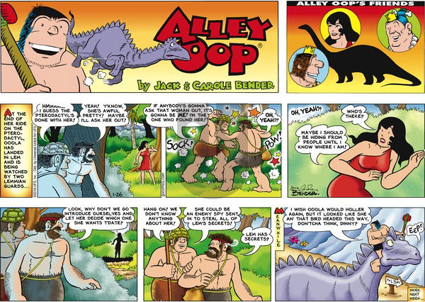 Alley Oop on Sunday January 26, 2014 Comic Strip