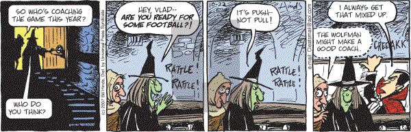 Cleats - Monday October 22, 2007 Comic Strip