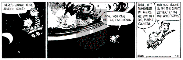 Calvin and Hobbes on Friday September 30, 1988 Comic Strip