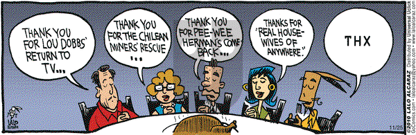 La Cucaracha on Thursday November 25, 2010 Comic Strip