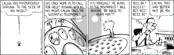 Calvin and Hobbes - Monday January 6, 1992 Comic Strip
