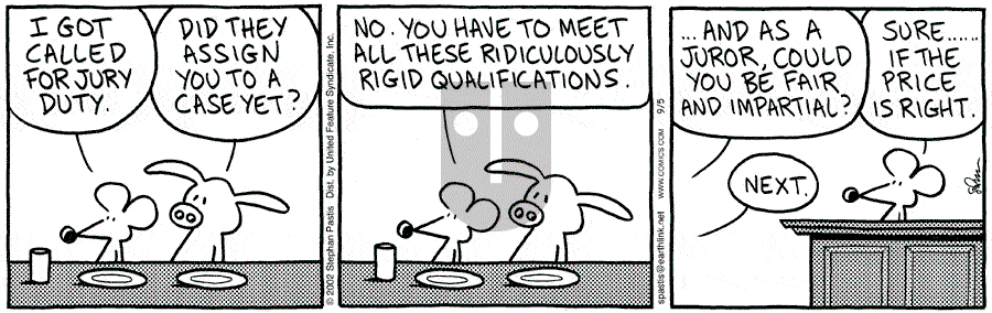 Pearls Before Swine - Thursday September 5, 2002 Comic Strip