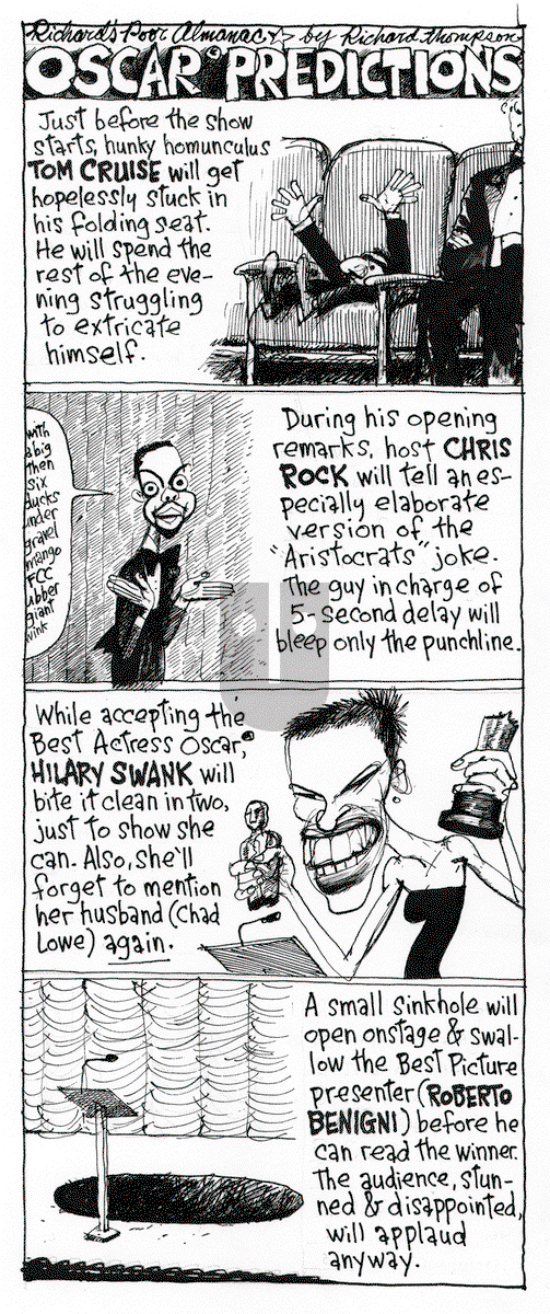 Richard's Poor Almanac on Thursday February 19, 2015 Comic Strip