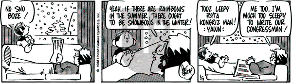 Rose is Rose on Saturday March 19, 1988 Comic Strip