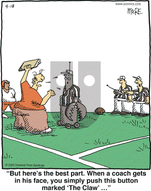 In the Bleachers on Thursday September 18, 2003 Comic Strip