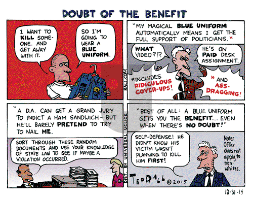 Ted Rall on Thursday December 31, 2015 Comic Strip