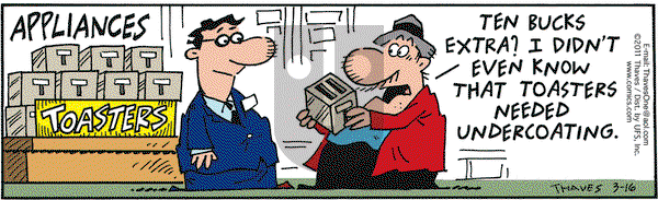 Frank and Ernest on Wednesday March 16, 2011 Comic Strip
