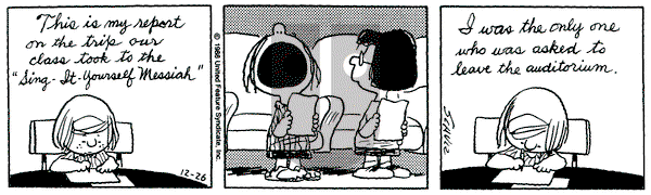 Peanuts on Monday December 26, 1988 Comic Strip