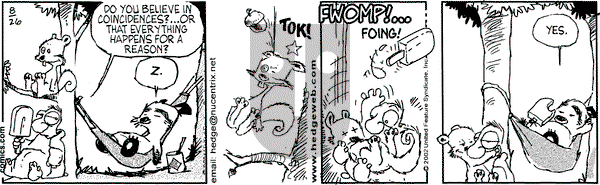 Over the Hedge on Monday August 26, 2002 Comic Strip