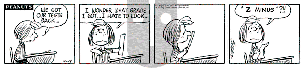 Peanuts on Wednesday November 14, 1973 Comic Strip