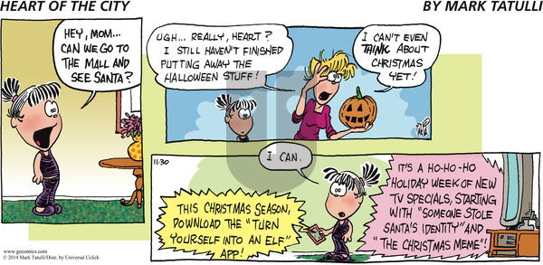 Heart of the City - Sunday November 30, 2014 Comic Strip