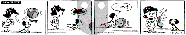 Peanuts on Thursday July 24, 1952 Comic Strip