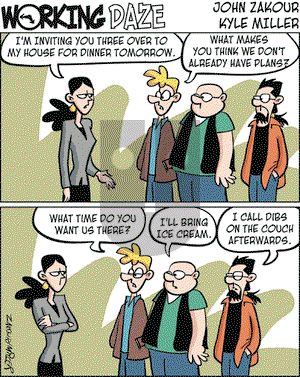 Working Daze on Wednesday November 22, 2006 Comic Strip