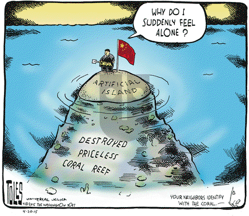 Tom Toles on Monday April 20, 2015 Comic Strip