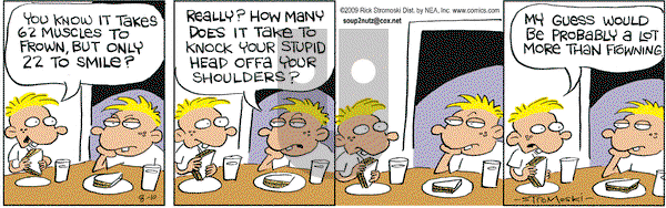 Soup to Nutz - Old on Monday August 10, 2009 Comic Strip