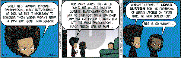 The Boondocks - Tuesday March 12, 2002 Comic Strip