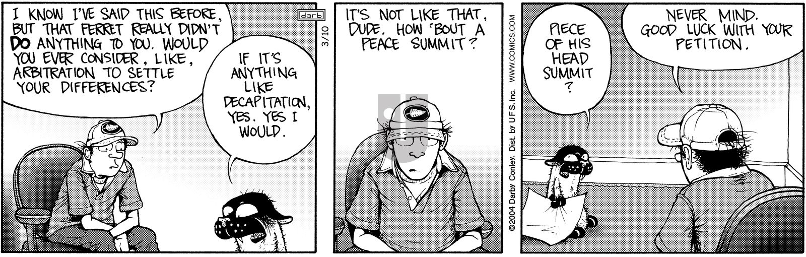 Get Fuzzy - Wednesday March 10, 2004 Comic Strip