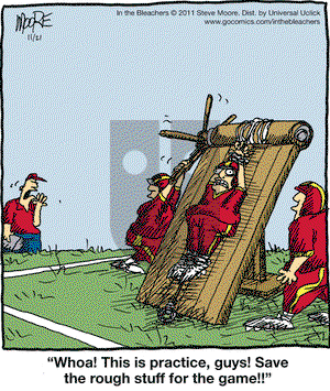 In the Bleachers on Monday November 21, 2011 Comic Strip