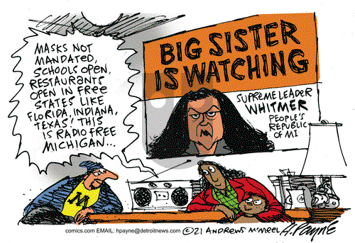 Henry Payne on Wednesday March 24, 2021 Comic Strip