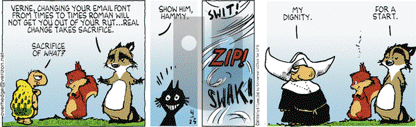 Over the Hedge on Saturday April 25, 2015 Comic Strip