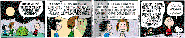 Peanuts on Saturday October 4, 2003 Comic Strip
