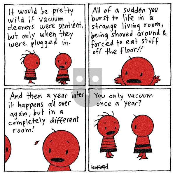 Haircut Practice on Monday January 22, 2024 Comic Strip