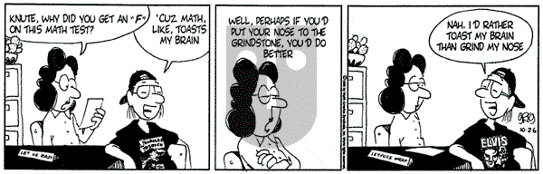 Luann on Thursday October 26, 1995 Comic Strip