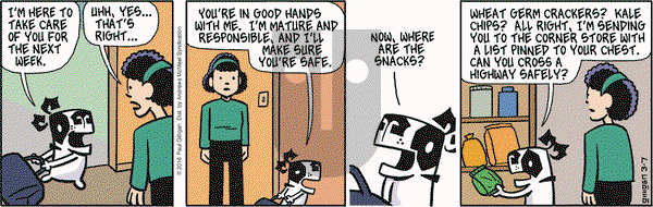 Pooch Cafe - Wednesday March 7, 2018 Comic Strip