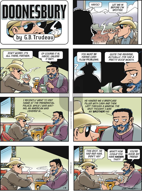 Doonesbury on Sunday January 9, 2011 Comic Strip