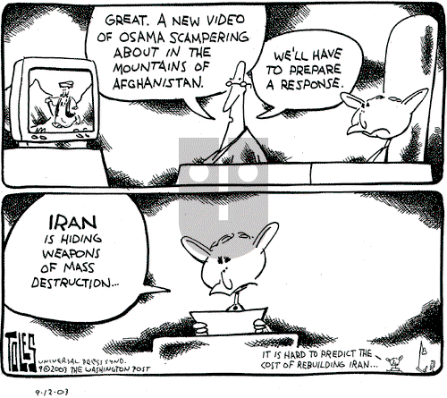 Tom Toles on Friday September 12, 2003 Comic Strip