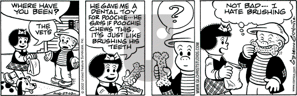 Nancy on Tuesday August 27, 2002 Comic Strip