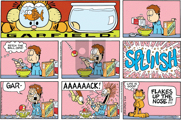 Garfield on Sunday April 20, 2008 Comic Strip