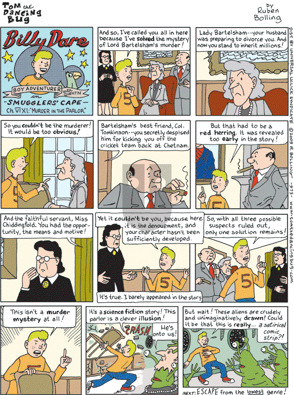 Tom the Dancing Bug on Saturday December 26, 2009 Comic Strip