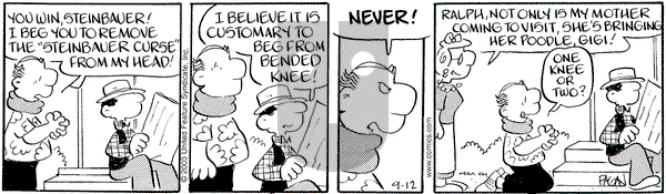 Drabble on Friday September 12, 2003 Comic Strip