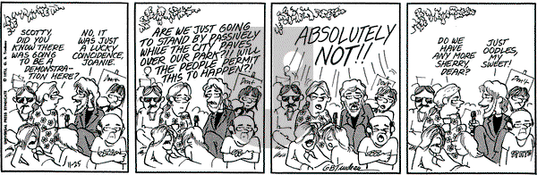 Doonesbury on Saturday November 25, 1972 Comic Strip