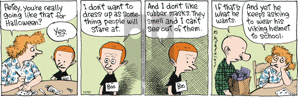 Cul de Sac on Monday October 30, 2017 Comic Strip