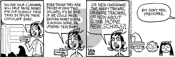 La Cucaracha on Tuesday November 11, 2003 Comic Strip