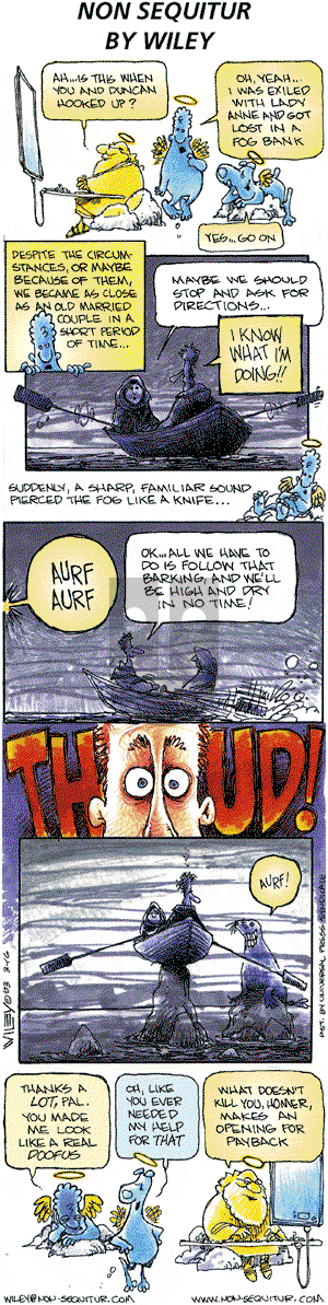 Non Sequitur on Sunday March 16, 2003 Comic Strip