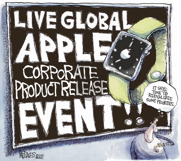 Matt Davies on Tuesday March 10, 2015 Comic Strip