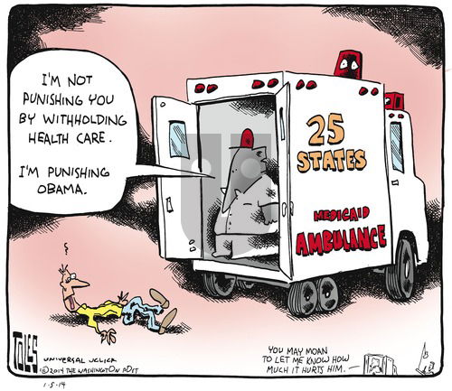 Tom Toles on Sunday January 5, 2014 Comic Strip