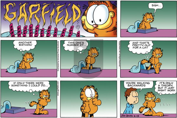 Garfield on Sunday June 19, 2005 Comic Strip