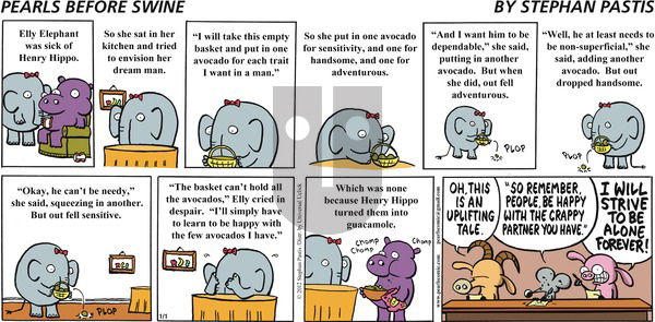 Pearls Before Swine on Sunday January 1, 2012 Comic Strip
