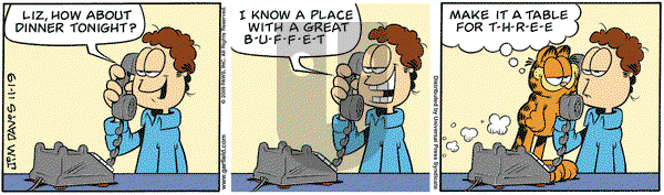 Garfield on Thursday November 19, 2009 Comic Strip