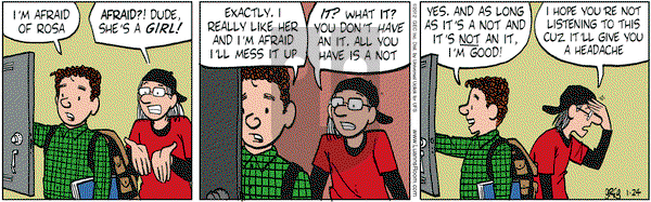 Luann on Tuesday January 24, 2012 Comic Strip