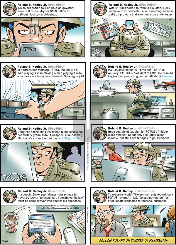 Doonesbury on Sunday November 26, 2017 Comic Strip