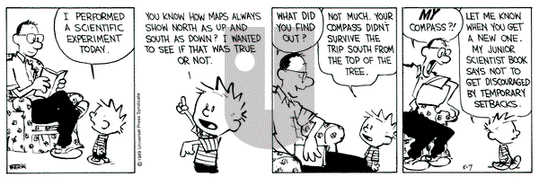Calvin and Hobbes on Monday August 7, 1989 Comic Strip