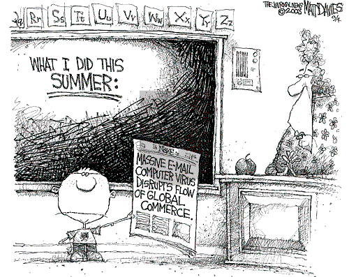 Matt Davies on Wednesday September 3, 2003 Comic Strip